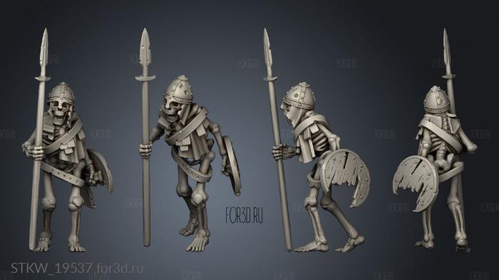 SKELETON WARRIOR stl model for CNC