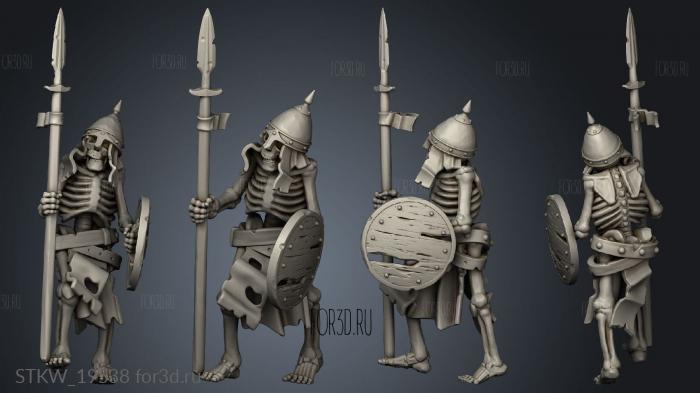 SKELETON WARRIOR stl model for CNC