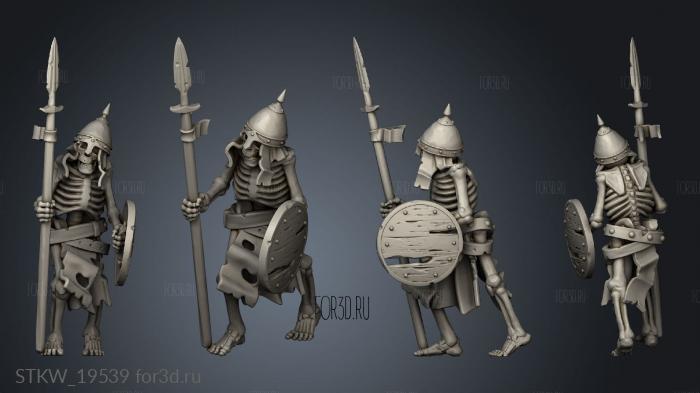 SKELETON WARRIOR stl model for CNC