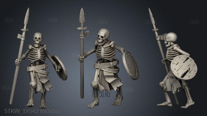 SKELETON WARRIOR stl model for CNC