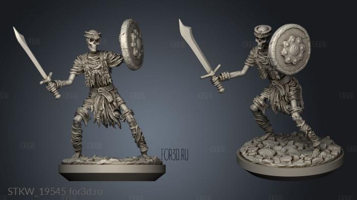 Skeleton Warriors stl model for CNC