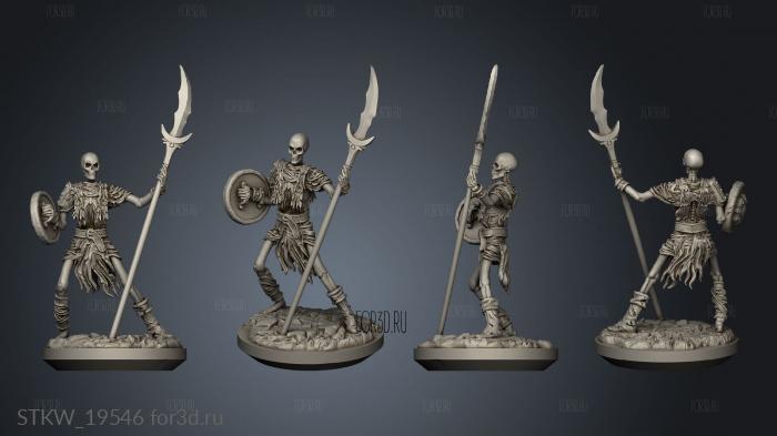 Skeleton Warriors stl model for CNC