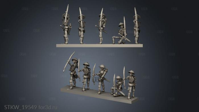 Archers Bowmen stl model for CNC