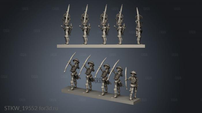 Archers Bowmen stl model for CNC