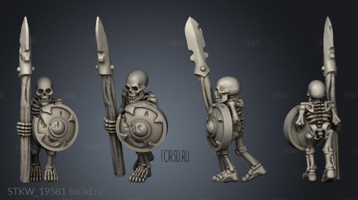 separated skeleton 3d stl модель для ЧПУ