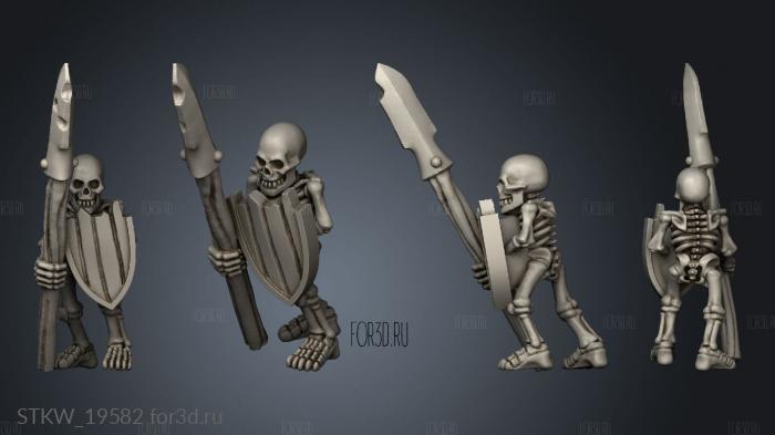 separated skeleton 3d stl модель для ЧПУ