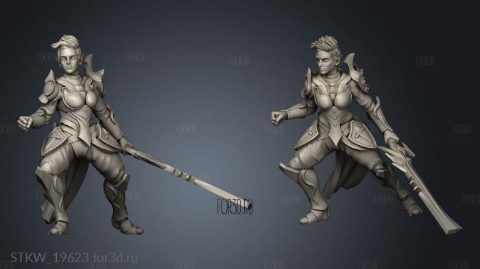 Elemdar paladin stl model for CNC