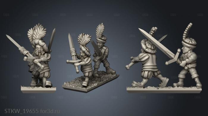 skirmishers stl model for CNC