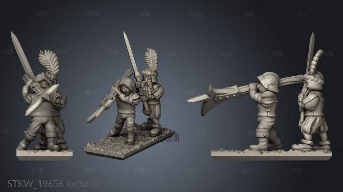 skirmishers stl model for CNC