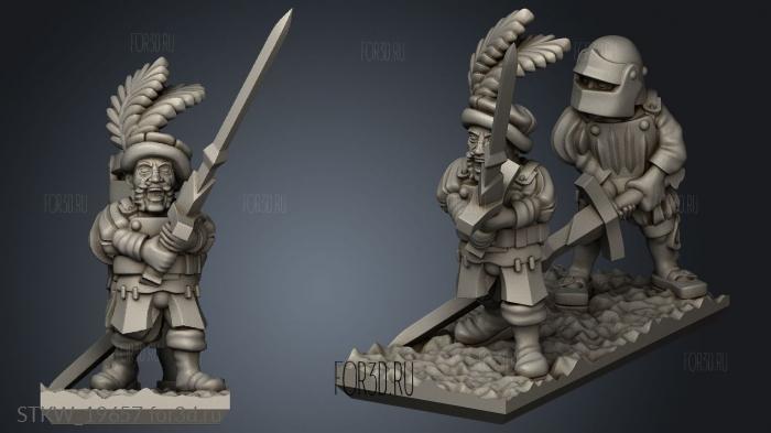 skirmishers stl model for CNC