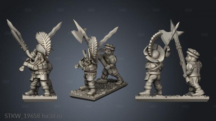 skirmishers stl model for CNC