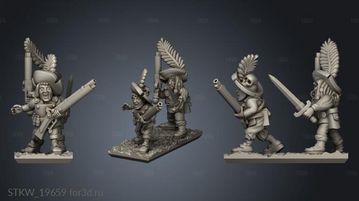 skirmishers stl model for CNC