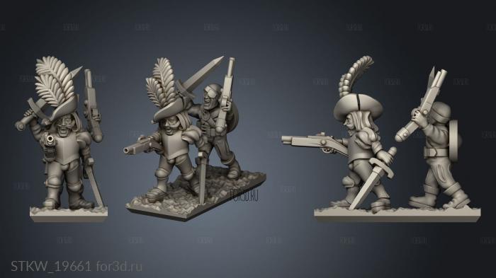 skirmishers stl model for CNC