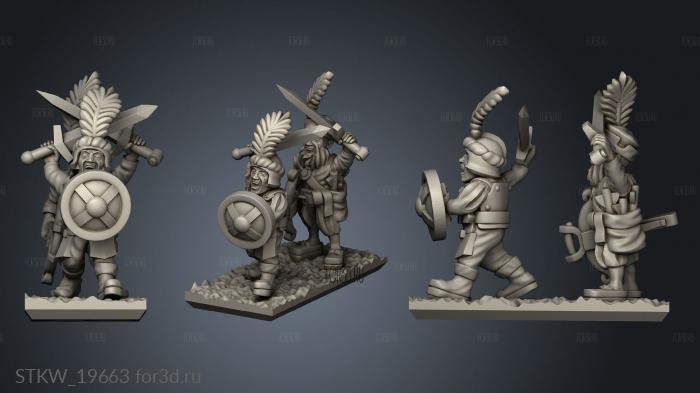 skirmishers stl model for CNC