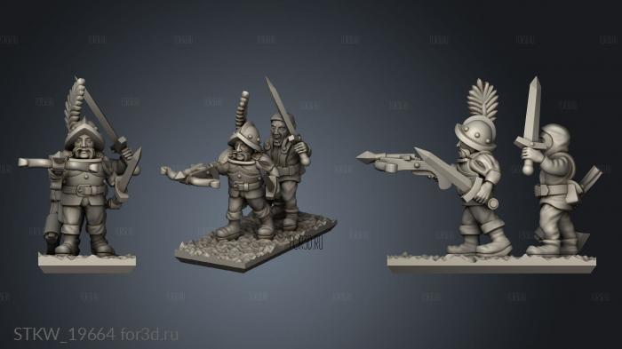 skirmishers stl model for CNC