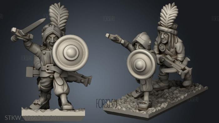 skirmishers stl model for CNC