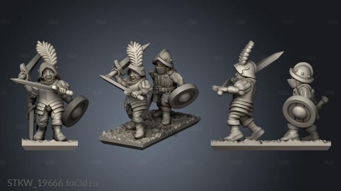 skirmishers stl model for CNC