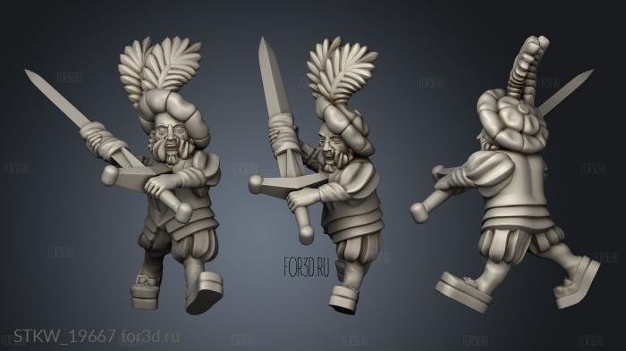 skirmishers stl model for CNC