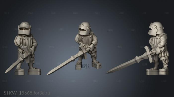 skirmishers stl model for CNC