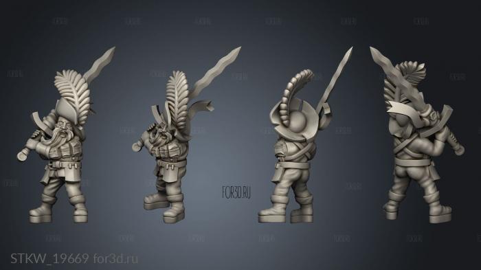 skirmishers stl model for CNC