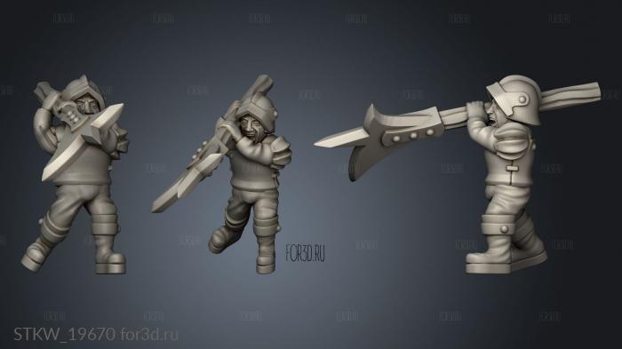 skirmishers stl model for CNC