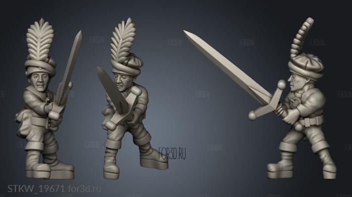 skirmishers stl model for CNC