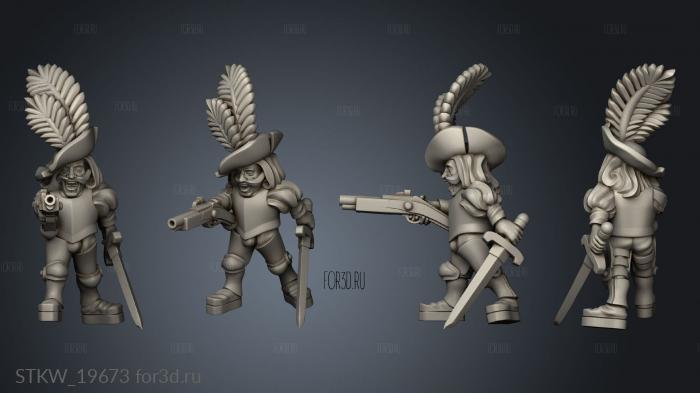 skirmishers stl model for CNC