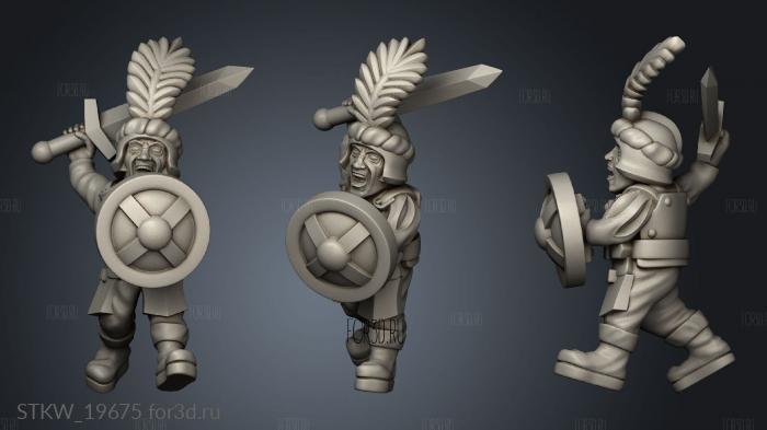 skirmishers stl model for CNC