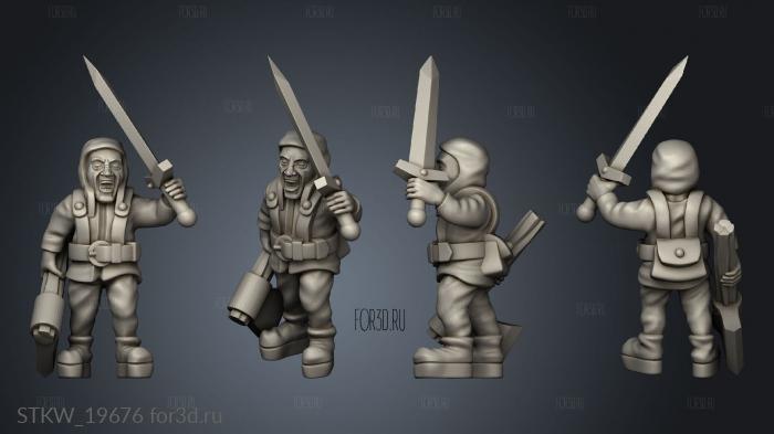 skirmishers stl model for CNC