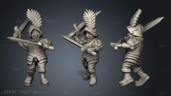 skirmishers stl model for CNC