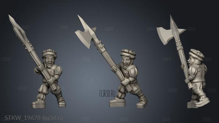 skirmishers stl model for CNC