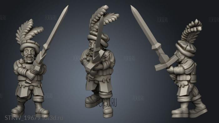 skirmishers stl model for CNC