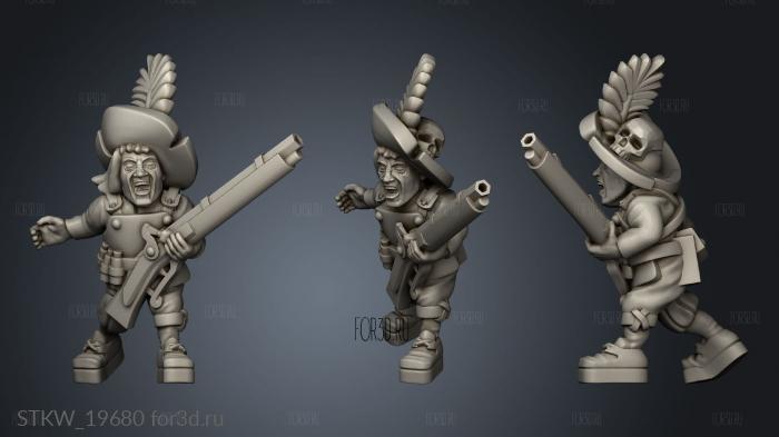 skirmishers stl model for CNC