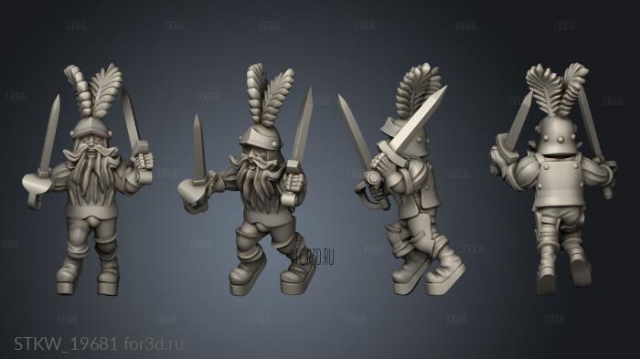 skirmishers stl model for CNC