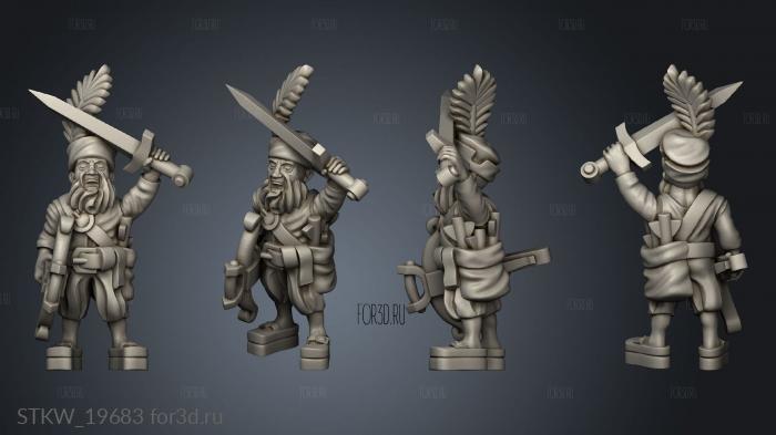 skirmishers stl model for CNC