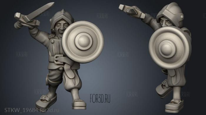 skirmishers stl model for CNC