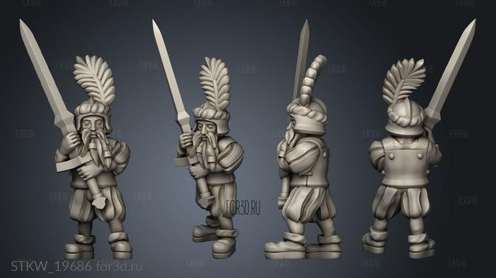 skirmishers stl model for CNC