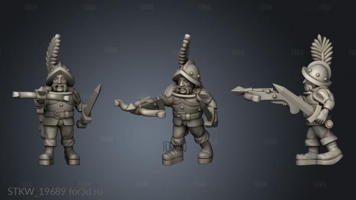 skirmishers stl model for CNC