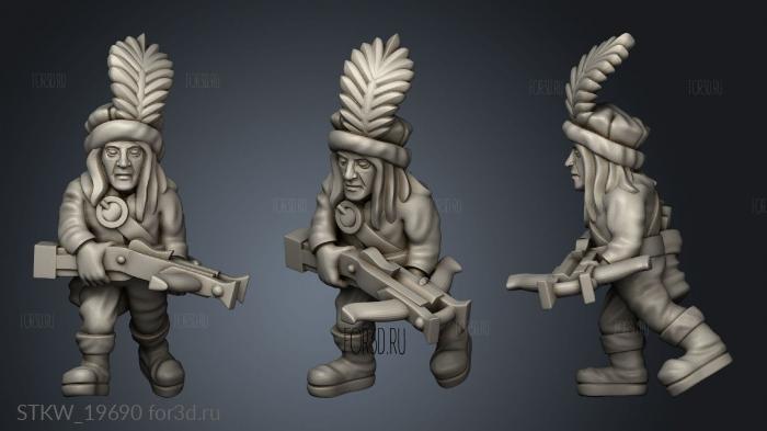 skirmishers stl model for CNC