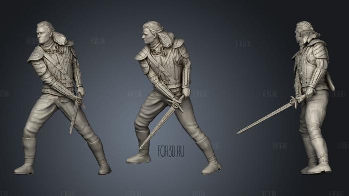 The Witcher Netflix stl model for CNC