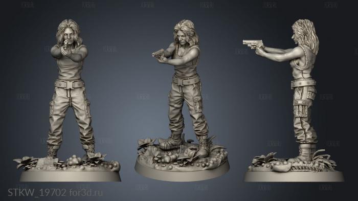 human female guerilla survivor annie batungbakal 3d stl модель для ЧПУ