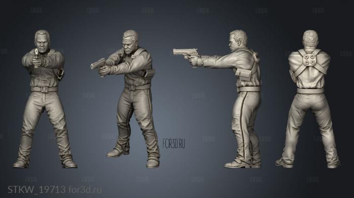 POLICE OFFICER LIEUTENANT MIKE KORROS 3d stl модель для ЧПУ