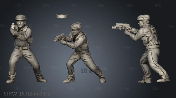 POLICE DETECTIVE DON ZULUETA 3d stl модель для ЧПУ