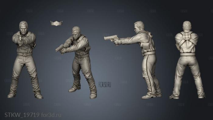 POLICE OFFICER LIEUTENANT MIKE KORROS stl model for CNC