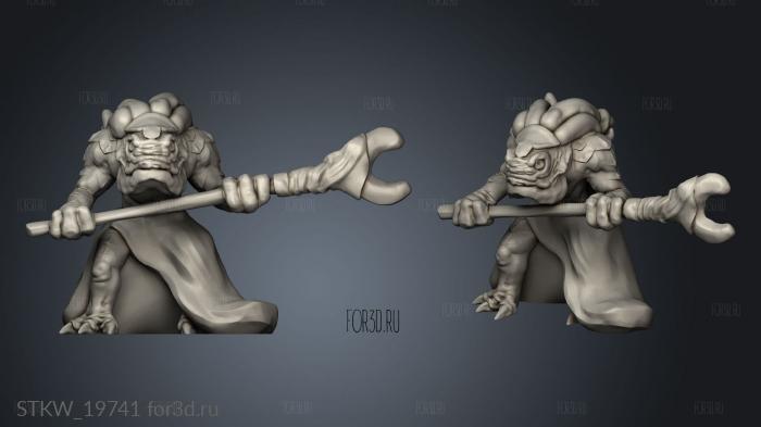 SKY REALMS Deepfin Shaman and Lurker 3d stl модель для ЧПУ