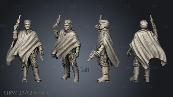 Male Scoundrel Alt stl model for CNC