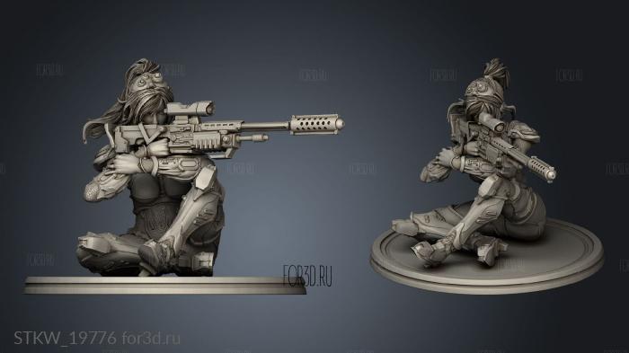 Sniper Two stl model for CNC