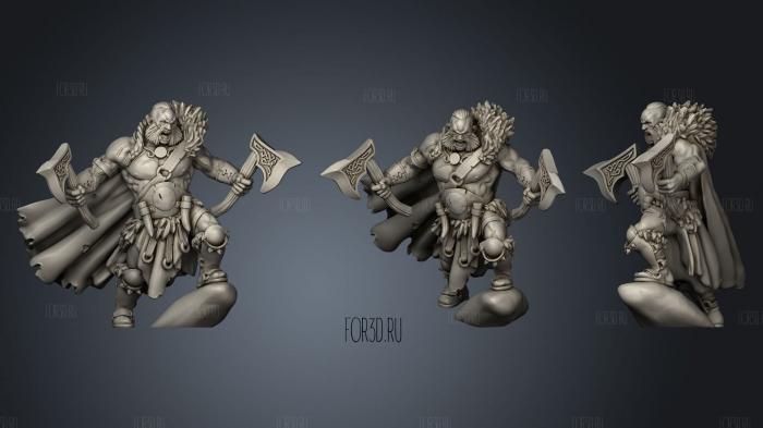 Titan Forge Barbarian stl model for CNC