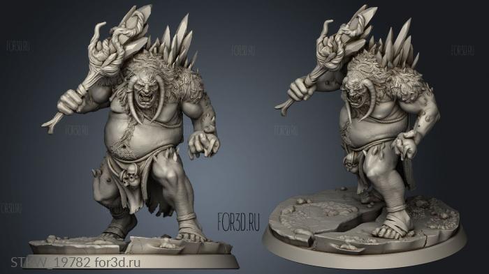 Snowy Mountain Ice Troll 3d stl модель для ЧПУ