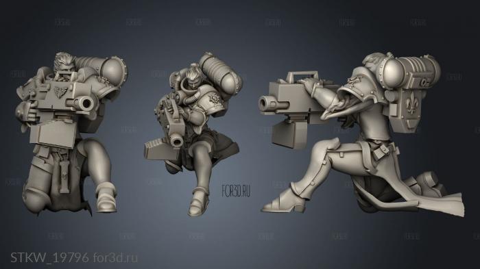 Battle Sisters Sistersfor Grimdark Future Sister stl model for CNC